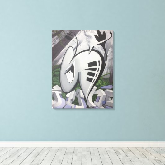 BUGGRATT OERWOUD 04.15.2018 CANVAS AFDRUK (Insitu (Houten vloer))