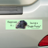 "Buggs Puppy Bumpersticker - pas aan (Op auto)