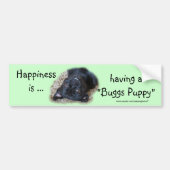"Buggs Puppy Bumpersticker - pas aan (Voorkant)