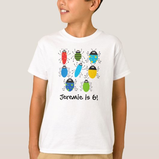 Buggy Birthday Gepersonaliseerd T-shirt (Voorkant)