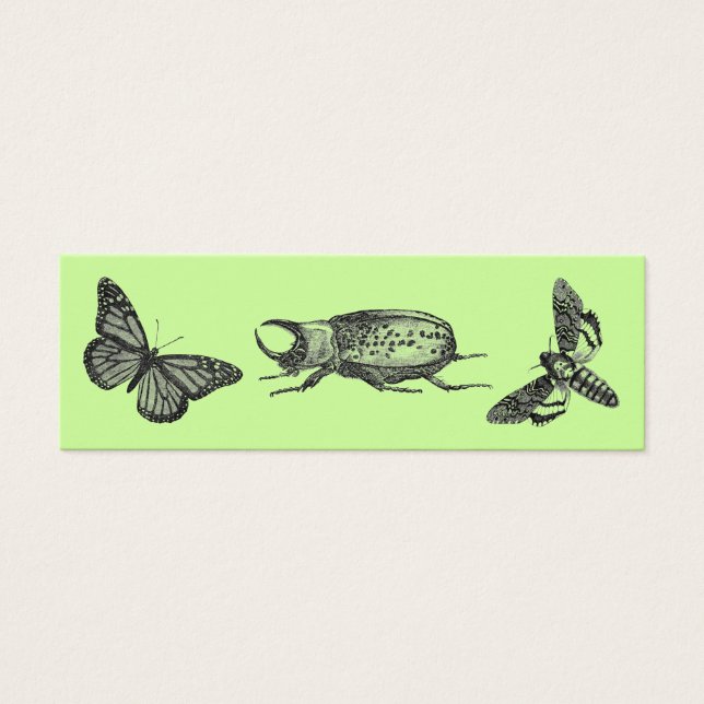 Buggy Bladwijzer Mini Visitekaartjes (Voorkant)