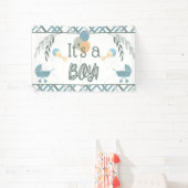 Buggy Boy baby shower banner (Insitu)