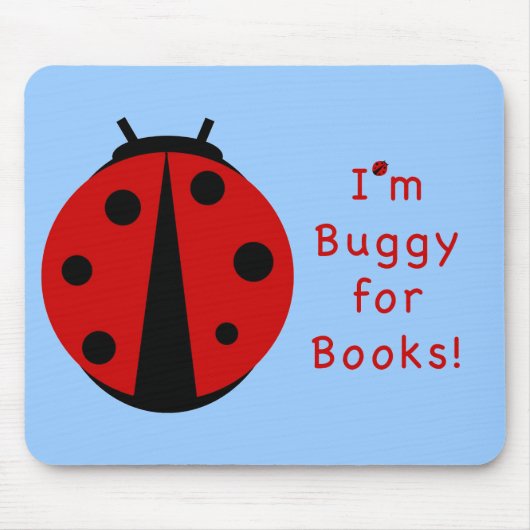 Buggy for Books Mousepad Muismat (Voorkant)