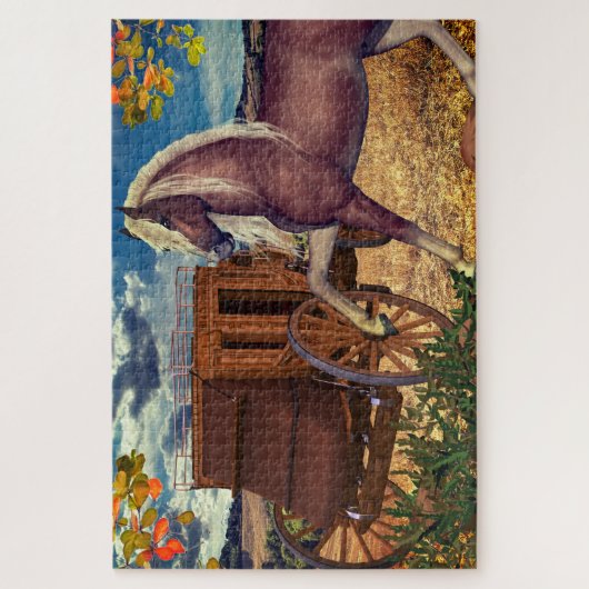 Buggy Horse Fiels Legpuzzel (Verticaal)