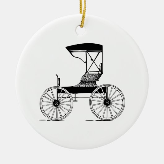 Buggy Keramisch Ornament (Voorkant)