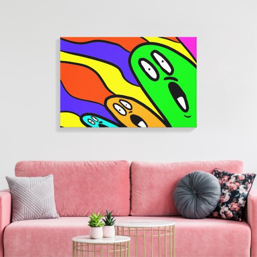 Buggy-kleuren Canvas Afdruk (Insitu (Woonkamer))