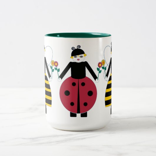 Buggy Martzkin Ladybug & Honey Bee Mok (Center)