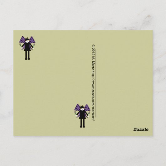 Buggy Martzkins ButterflyPostcard Briefkaart (Achterkant)