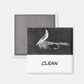 "Buggy Natte Fly" Dish Washer Status Magnet (Voorkant / Achterkant)