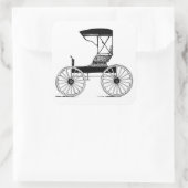 Buggy Vierkante Sticker (Tas)