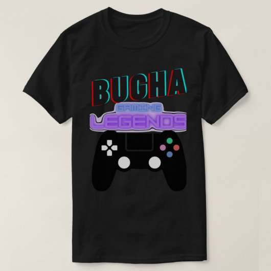 BUGHA, gamingleggers, met playstationcontroller T-shirt (Design voorkant)