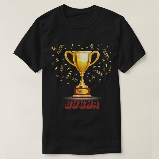 Bugha wereldkampioen beker. t-shirt (Design voorkant)
