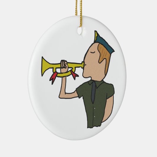 Bugle Keramisch Ornament (Rechts)