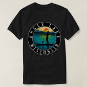 Bugle Lake Wisconsin Paddleboarding T-shirt (Design voorkant)