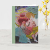 Bugleplayer en bidengel kaart (Gele Bloem)