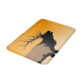 Bugling Bull Elk bij Sunset Original Wildlife Art Badmat (Gekanteld)