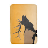 Bugling Bull Elk bij Sunset Original Wildlife Art Badmat (Voorkant Verticaal)