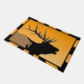 Bugling Bull Elk bij Sunset Original Wildlife Art Deurmat (Schuin)