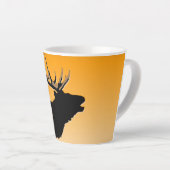 Bugling Bull Elk bij Sunset Original Wildlife Art Latte Mok (Rechterhoek)