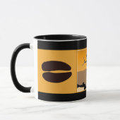 Bugling Bull Elk bij Sunset Original Wildlife Art Mok (Links)