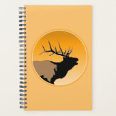 Bugling Bull Elk bij Sunset Original Wildlife Art Planner (Voorkant)