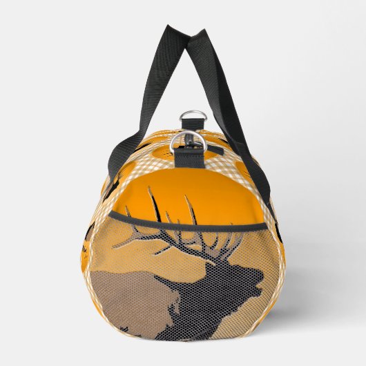 Bugling Bull Elk bij Sunset Original Wildlife Art Plunjezak (Rechts)