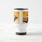 Bugling Bull Elk bij Sunset Original Wildlife Art Reisbeker (Center)