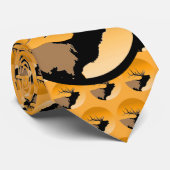 Bugling Bull Elk bij Sunset Original Wildlife Art Stropdas (Opgerold)