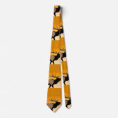 Bugling Bull Elk bij Sunset Original Wildlife Art Stropdas (Voorkant)