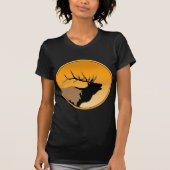 Bugling Bull Elk bij Sunset Original Wildlife Art T-shirt (Voorkant)