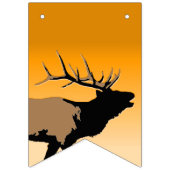 Bugling Bull Elk bij Sunset Original Wildlife Art Vlaggetjes (Eerste vlag)