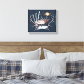 Bugling Bull Elk Canvas Afdruk (Insitu (Slaapkamer))