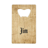 Bugling Bull Elk creditcard Bottle Open Creditkaart Flessenopener (Achterkant)