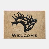 Bugling Bull Elk Deurmat (Voorkant)