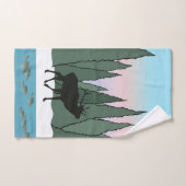 Bugling Bull Elk en Fish Bad Handdoek (Handdoek)