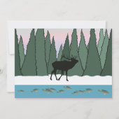 Bugling Bull Elk en Fish Kaart (Voorkant)