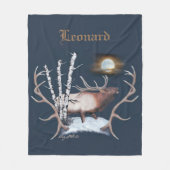 Bugling Bull Elk Fleece Deken (Voorkant)