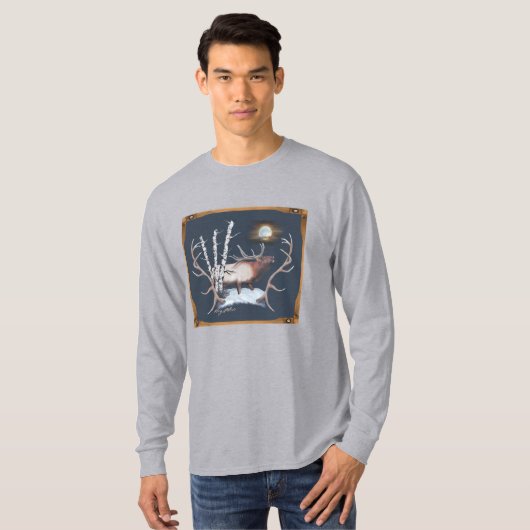 Bugling Bull Elk T-shirt (Voorkant volledig)
