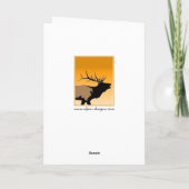 Bugling Elk bij Sunset - Original Wildlife Art Kaart (Achterkant)