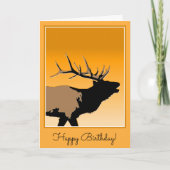 Bugling Elk bij Sunset - Original Wildlife Art Kaart (Voorkant)