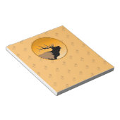 Bugling Elk bij Sunset - Original Wildlife Art Notitieblok (Schuin)