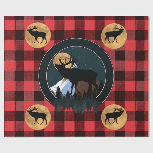 Bugling Elk Cadeaupapier (Vlak)