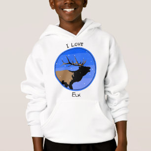 Bugling Elk in Winter - Originele Wilde Kunst