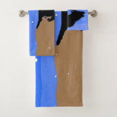 Bugling Elk in Winter - Originele Wilde Kunst Bad Handdoek (Insitu)