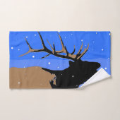 Bugling Elk in Winter - Originele Wilde Kunst Bad Handdoek (Handdoek)