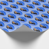 Bugling Elk in Winter - Originele Wilde Kunst Cadeaupapier (Hoek)