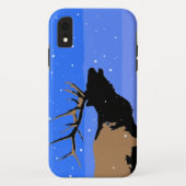 Bugling Elk in Winter - Originele Wilde Kunst Case-Mate iPhone Case (Achterkant)