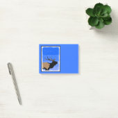 Bugling Elk in Winter - Originele Wilde Kunst Post-it® Notes (Kantoor)