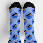 Bugling Elk in Winter - Originele Wilde Kunst Sokken (Top)