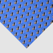 Bugling Elk in Winter - Originele Wilde Kunst Tissuepapier (Detail)